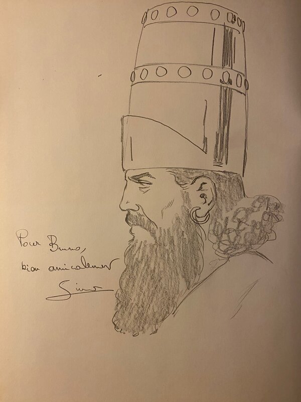Christophe Simon, illustration originale, le Roi, 