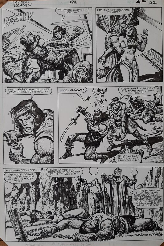 Conan The Barbarian par John Buscema, Ernie Chan - Planche originale