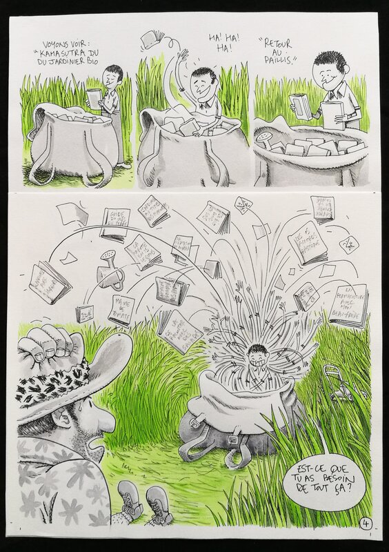 For sale - Laurent Houssin, Planche 04 de l'album le potager Rocambole - Comic Strip