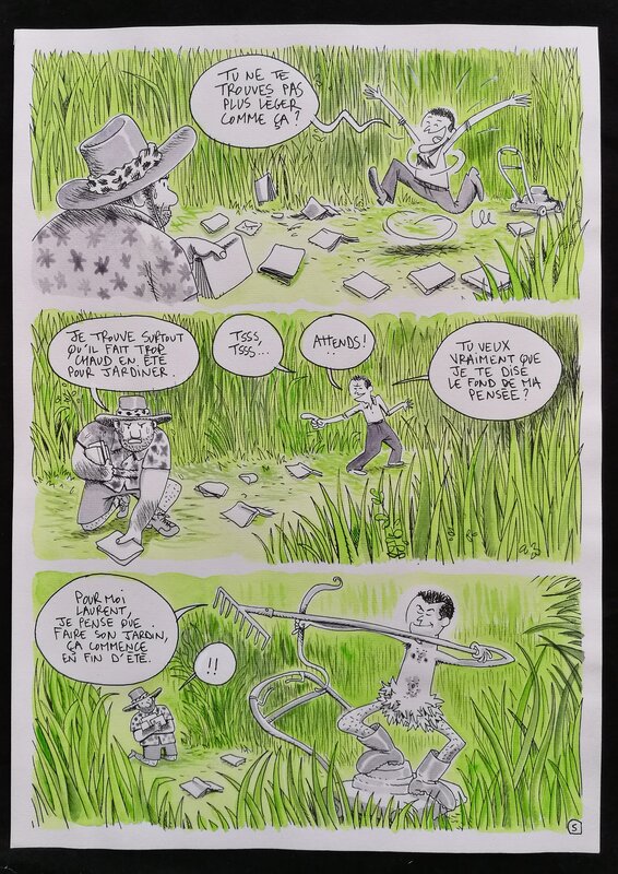 En vente - Laurent Houssin, Planche 05 de l'album Le potager Rocambole - Planche originale