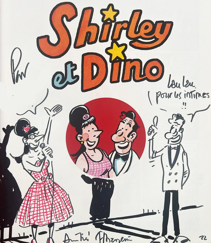 Shirley et Dino by Frank Margerin - Sketch