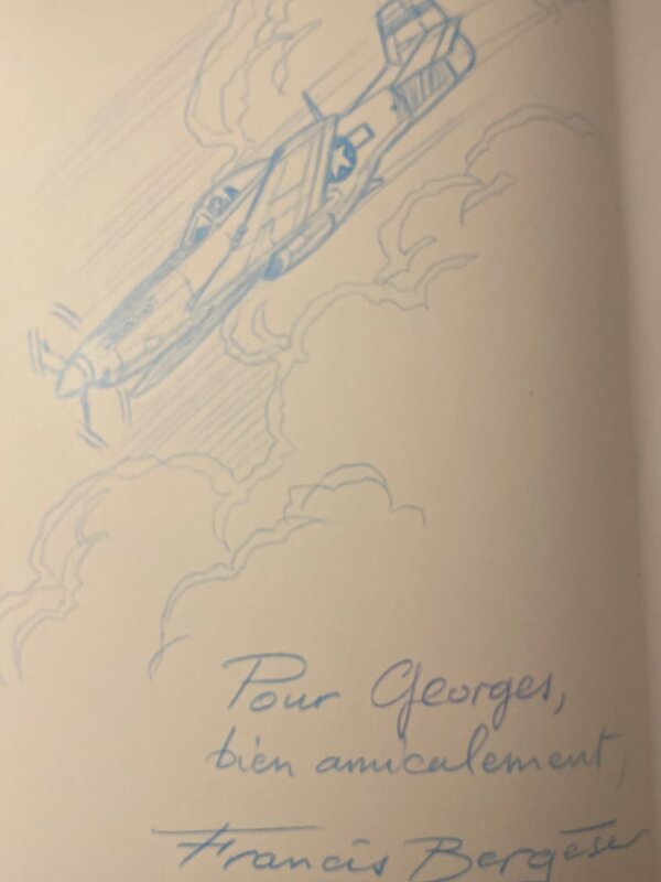 Francis Bergèse, Illustration originale, Mustang P 51, 