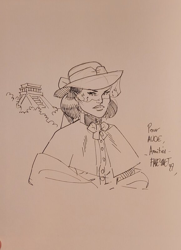 Dédicace de Meynet dans Sauvage tome 3 - Sketch