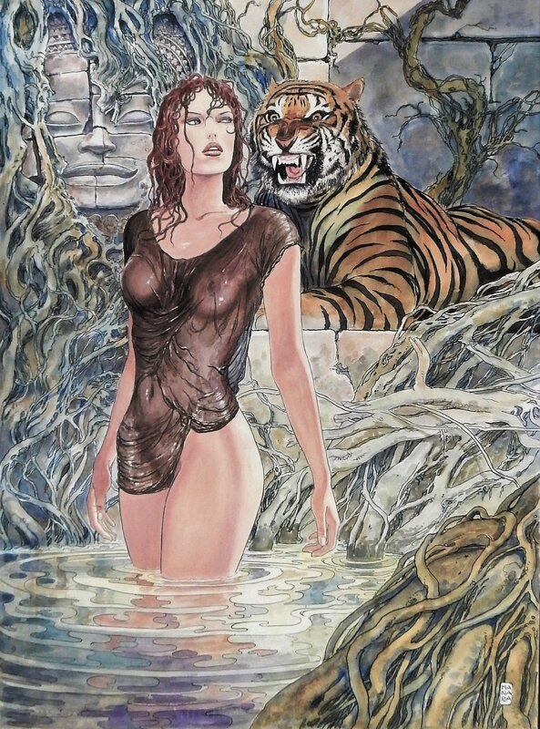 Milo Manara, Les aventures orientales - Couverture - Original Cover