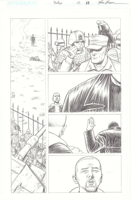 The Boys #65 p35 par Russ Braun - Planche originale