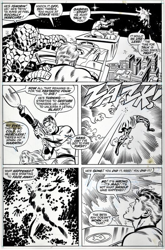 John Buscema, Joe Sinnot, Fantastic Four # 121 p.11 - Comic Strip