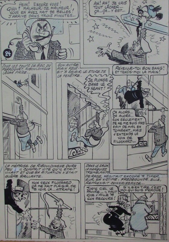 René Pellos, Pieds NICKELES FONT BOUM PLANCHE 24 - Planche originale