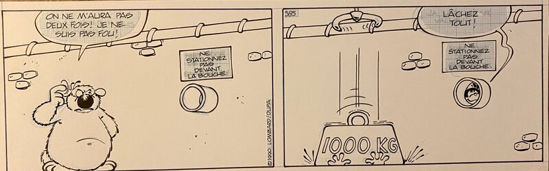 Dupa, planche originale, Cubitus. - Comic Strip