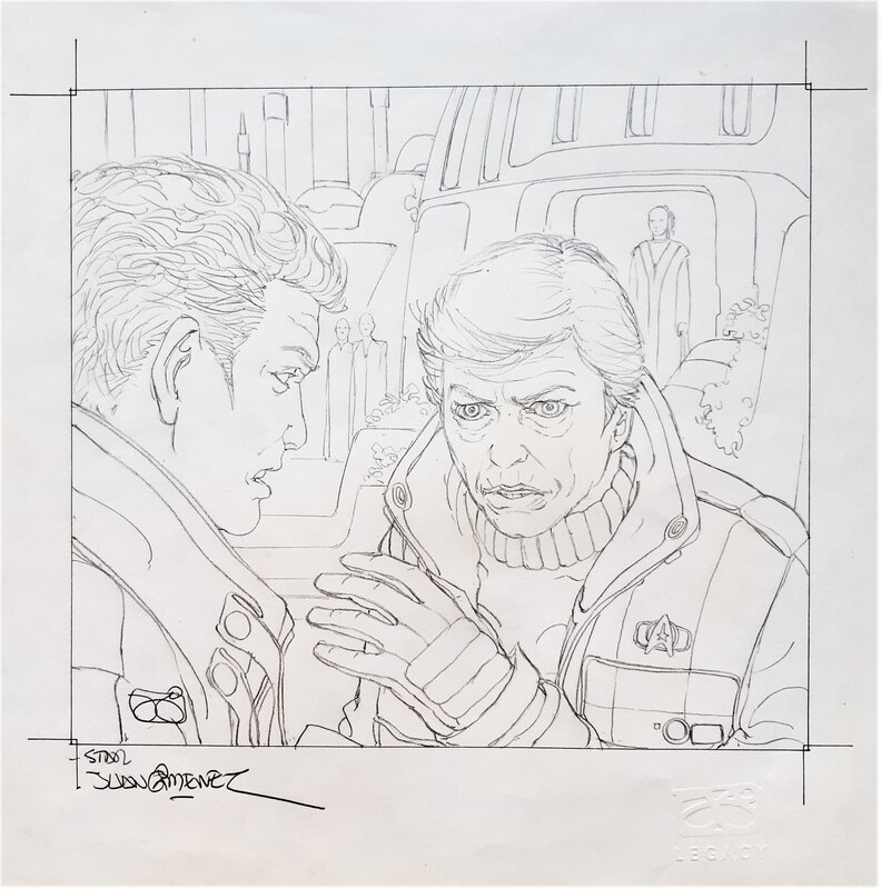 En vente - Juan Giménez, Couv. préliminaire Star Trek - Couverture originale