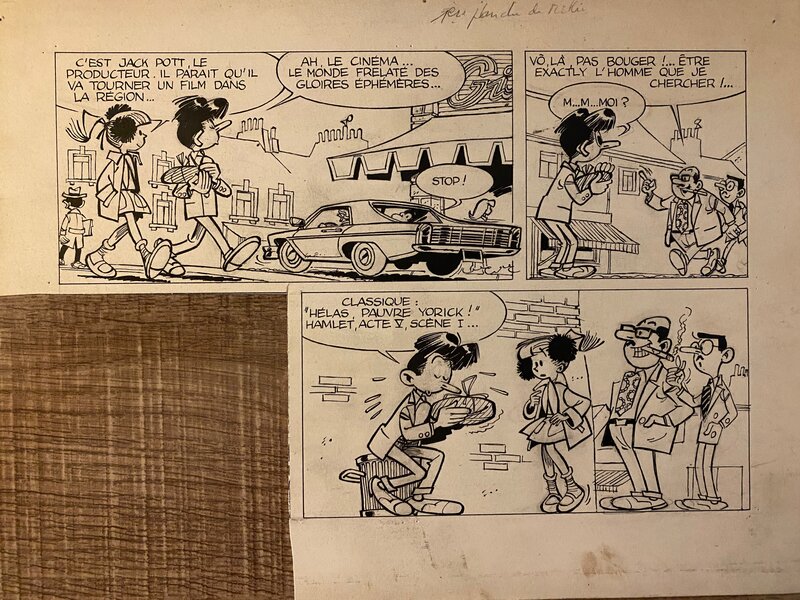 Mittéï, planche originale, Modeste et Pompon. - Comic Strip