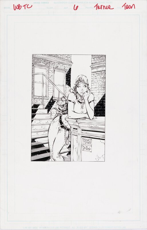 Michael Turner, D-Tron, Witchblade #6 : Lisa - Illustration originale