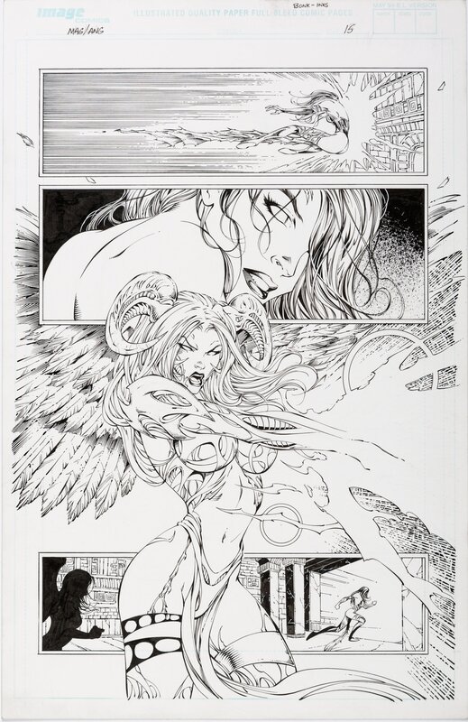 Brian Ching, Richard Bonk, The Magdalena/Angelus #1/2 p15 - Planche originale