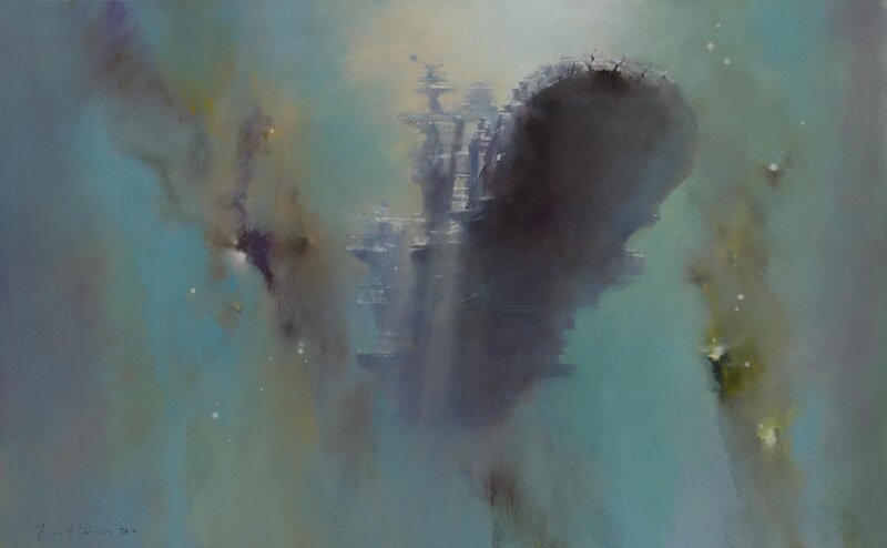 John Harris, Climbing to the Light - Original Illustration