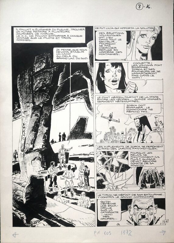 Alfonso Font, Robinsons de la terre, planche originale - Comic Strip