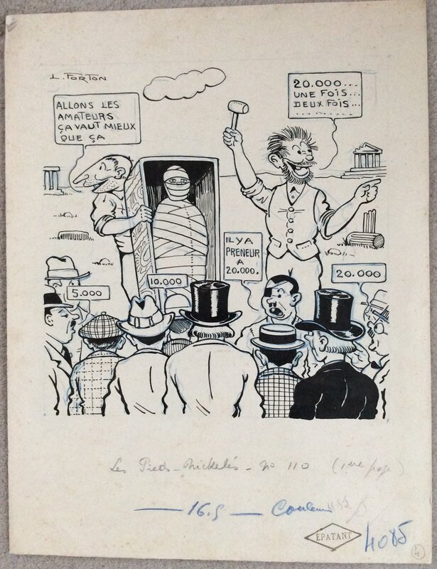 Couverture du journal l’EPATANT pour les Pieds Nickeles par Louis Forton - Comic Strip