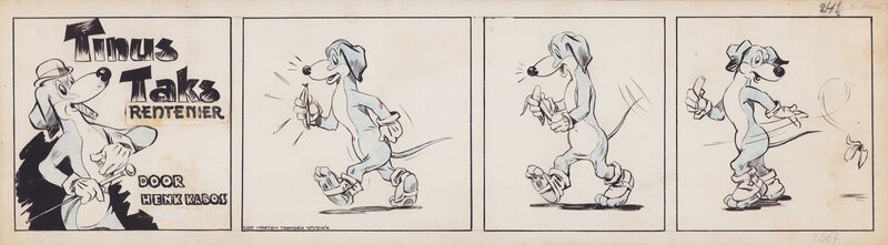 Henk Kabos, James Ringrose, Henk Kabos en James Ringrose | ca. 1943 | Tinus Taks 1 - Comic Strip