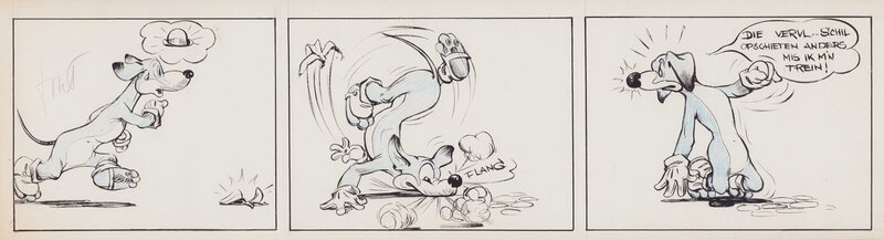 Henk Kabos, James Ringrose, Henk Kabos en James Ringrose | ca. 1943 | Tinus Taks 2 - Comic Strip