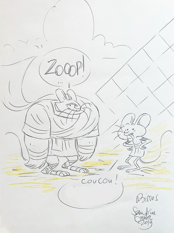 Sandrine Goalec, Joris Chamblain, Les Souris du Louvre (tome 1) - Dédicace