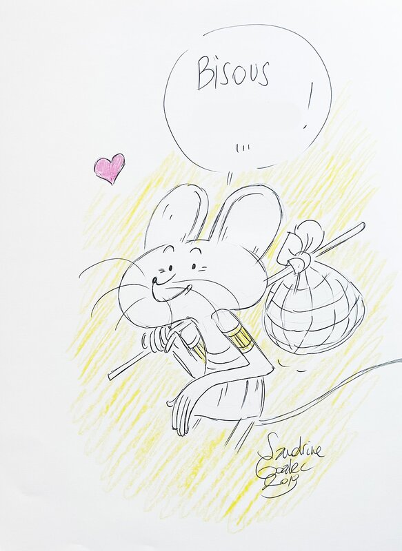 Sandrine Goalec, Joris Chamblain, Les Souris du Louvre (tome 2) - Dédicace