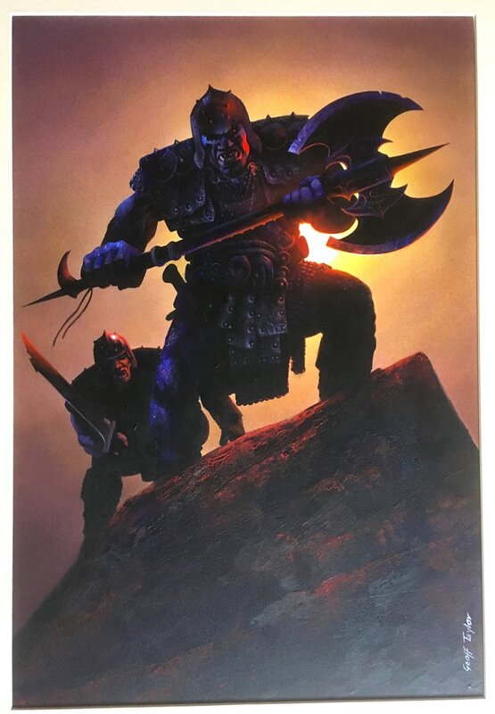 Geoff Taylor, Le Retour des Orcs - De Terugkeer Van De Orcs - Fantasy Cover - Premier Volume des Orcs - Saga - Original Cover