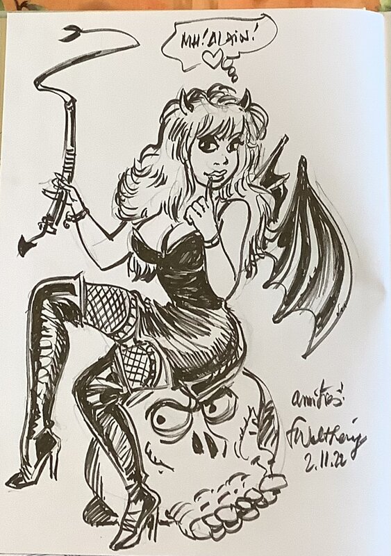 Rubine by François Walthéry - Sketch