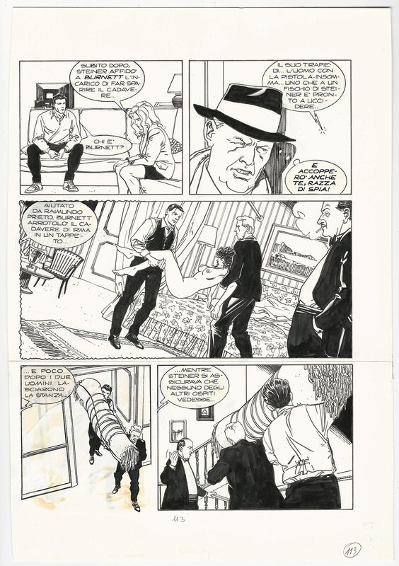Bruno Brindisi, Nick Raider Almanacco del Giallo#1 pag.113 - Comic Strip