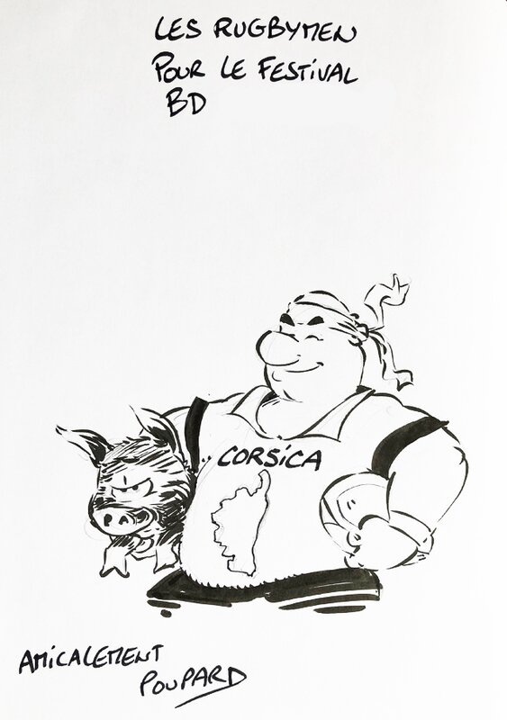 Poupard, Beka, Les Rugbymen (tome 16) - Dédicace