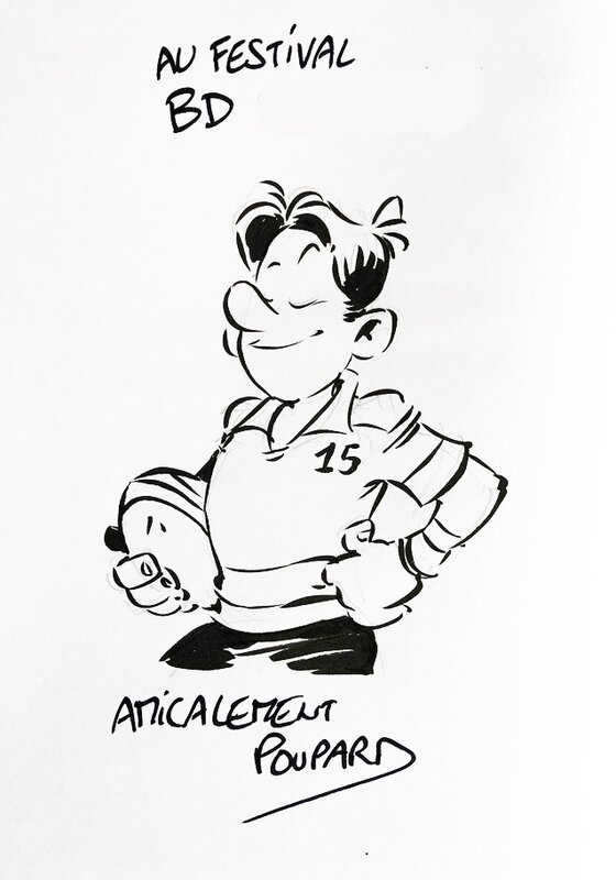 Poupard, Beka, Les Rugbymen (tome 5) - Dédicace
