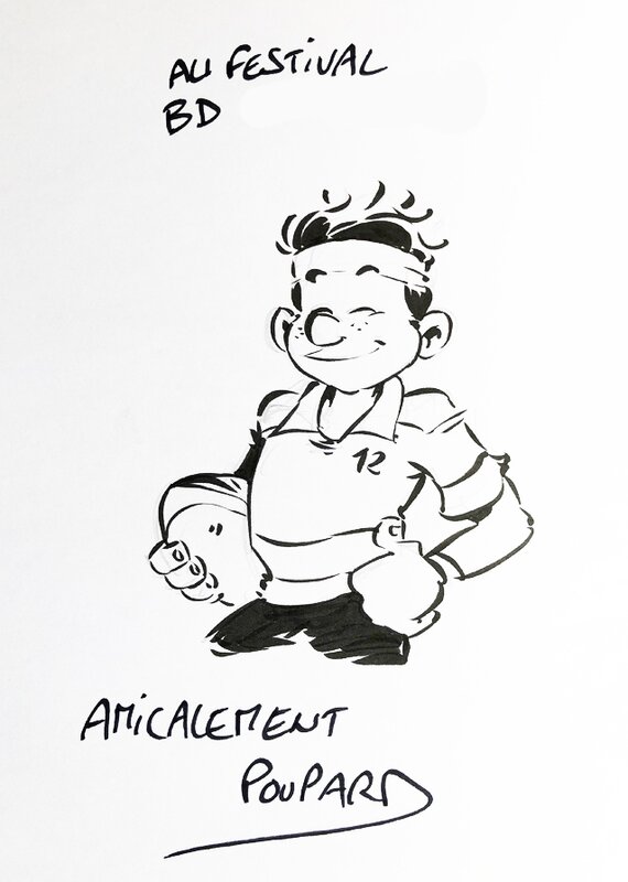 Poupard, Beka, Les Rugbymen (tome 6) - Dédicace