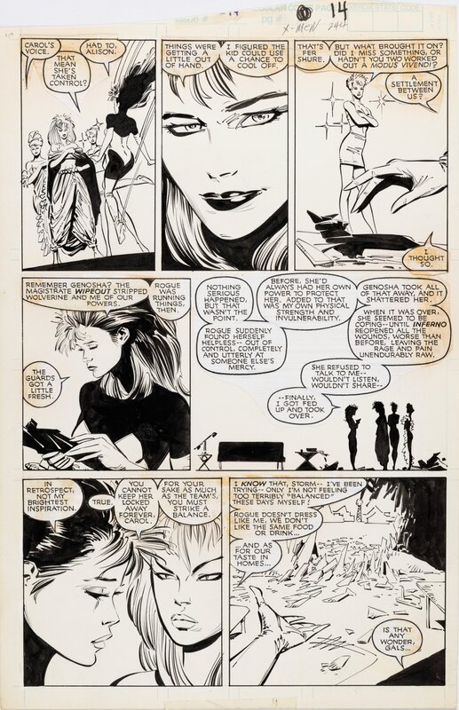 Marc Silvestri, Dan Green, Uncanny X-Men #244 p14 - Planche originale