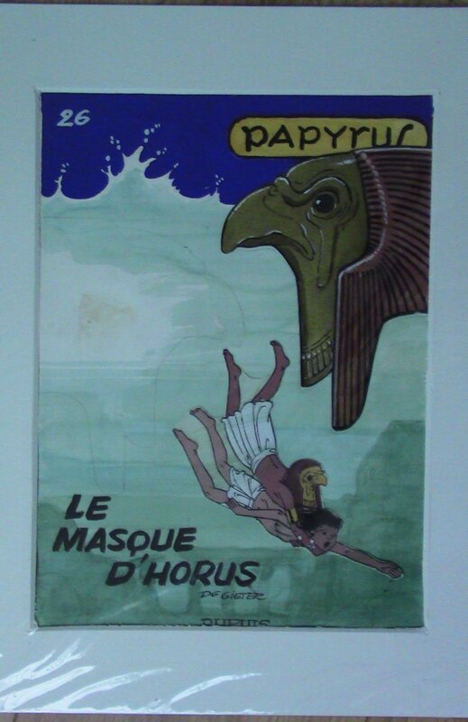 Lucien De Gieter, Papyrus 26 COUVERTURE ALTERNATIVE - Planche originale