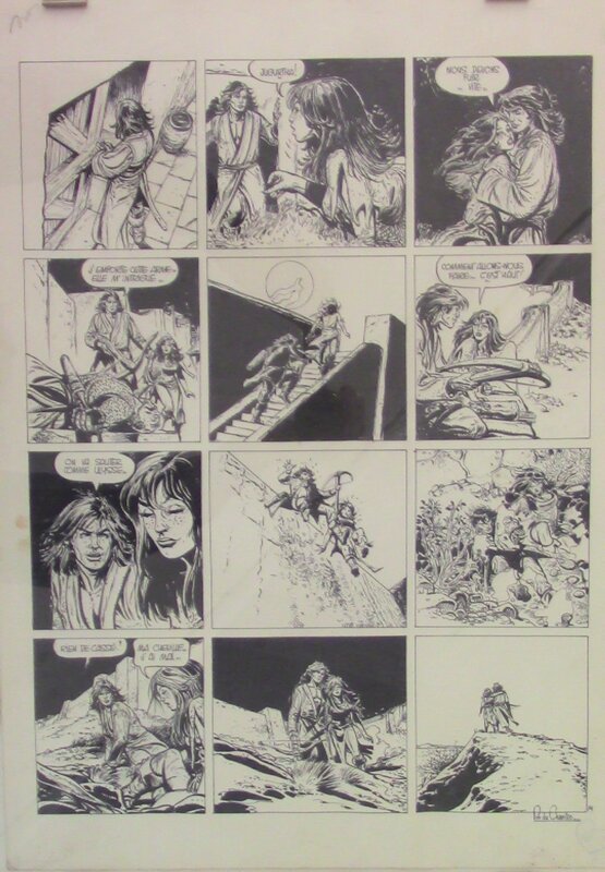 Franz, Jugurtha FIN D ALBUM - Planche originale