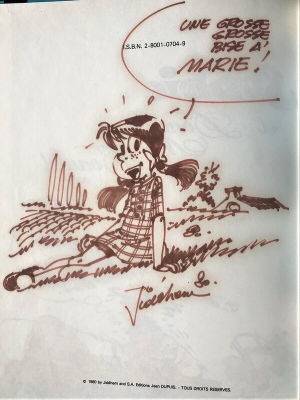 Jidéhem, Sophie tome 15 et Donald Mac Donald dédicace - Sketch