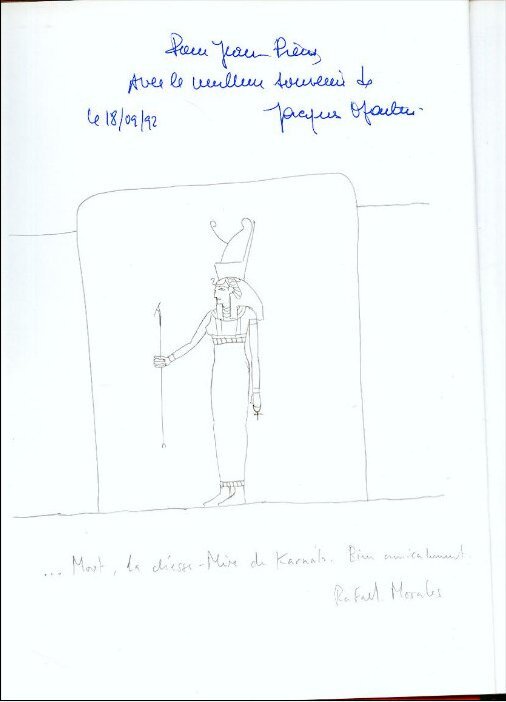 Raphaël Morales au dessin pour Jacques Martin, belle Dédicace 