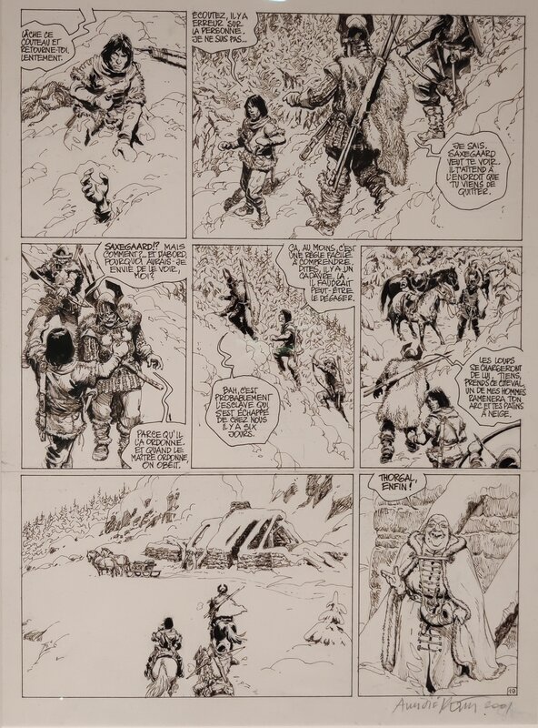Grzegorz Rosinski, Jean Van Hamme, Planche originale Thorgal 'Le maitre des Montagnes' - Comic Strip