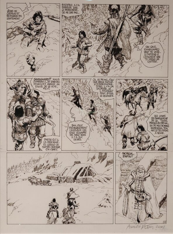 Grzegorz Rosinski, Jean Van Hamme, Planche originale Thorgal 'Le maitre des Montagnes' - Comic Strip