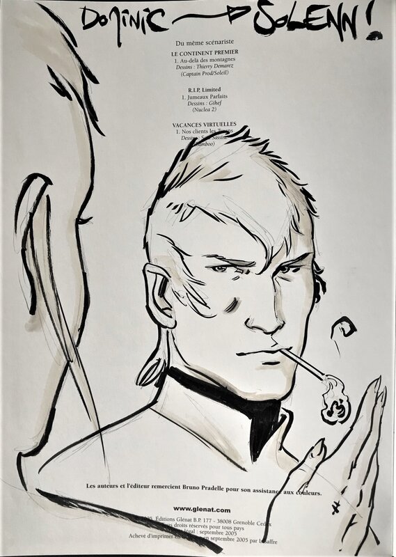 Simon Van Liemt, Incantations tome 2 Andrew - dédicace - Sketch