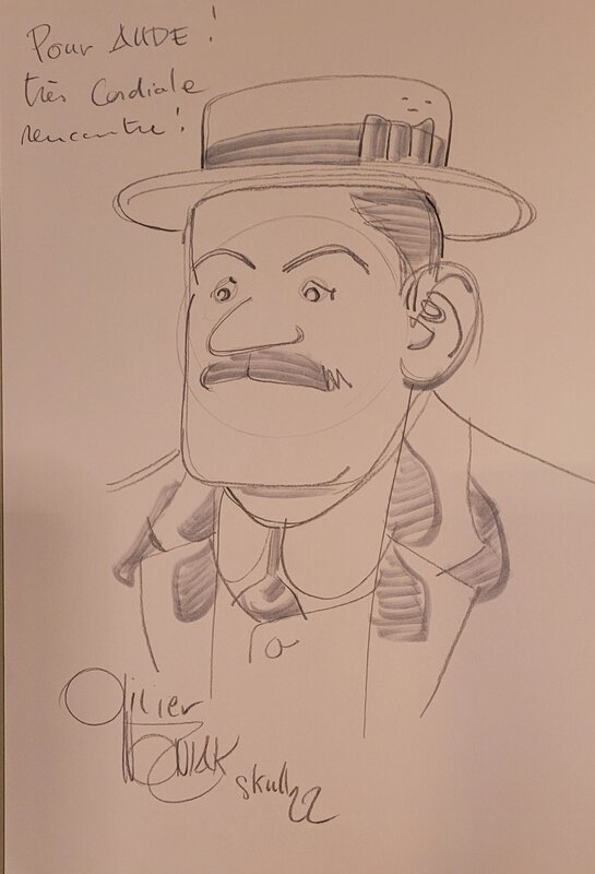 Dédicace de Wozniak dans Ostende 1905 - Sketch