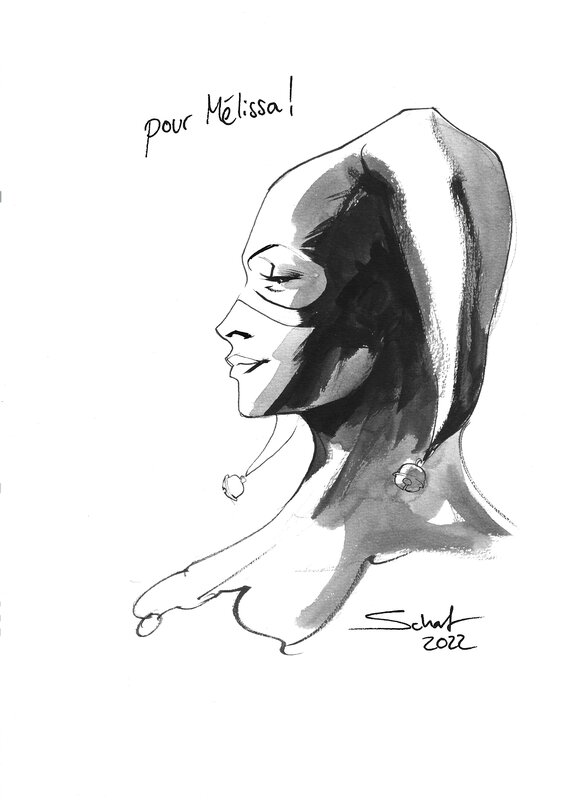Dédicace Harley Quinn par Scharf Jonas - Sketch