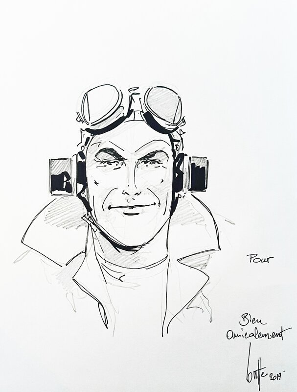 Biggles (tome 1) by Eric Loutte - Sketch