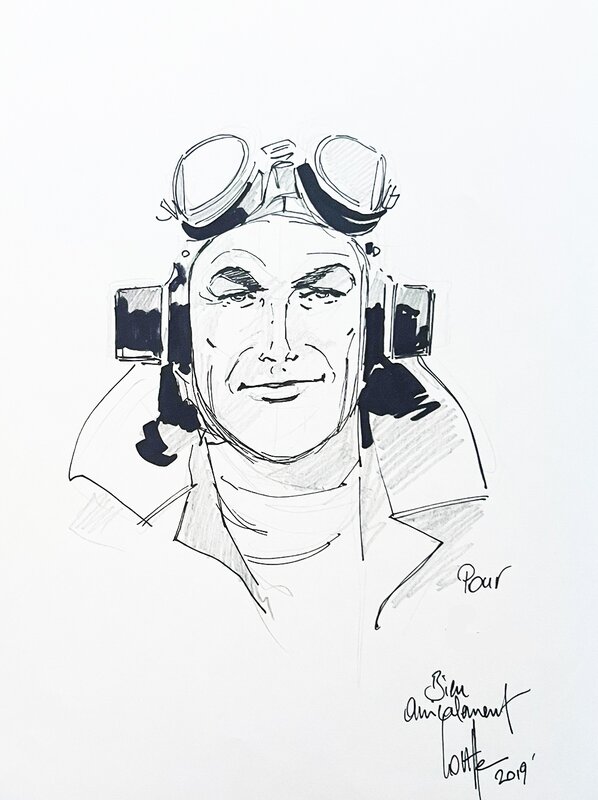 Biggles (tome 14) by Eric Loutte - Sketch