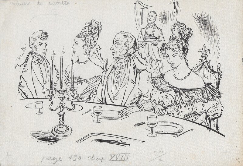 Georges Pichard, Stendhal, Le Rouge et le Noir 2 - Illustration originale