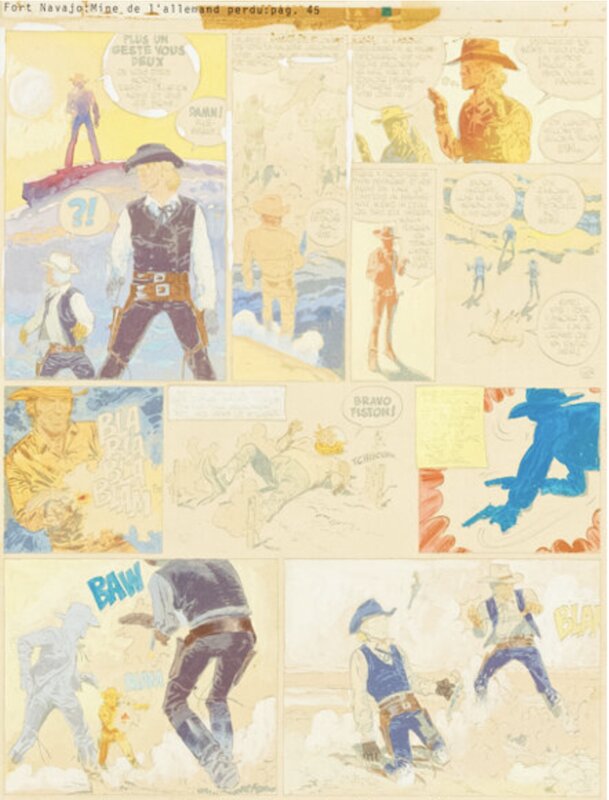 Jean Giraud, Blueberry Mise en couleur - Mise en couleur