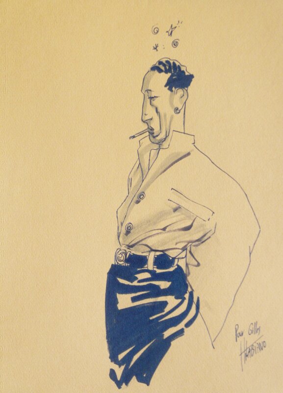 Homme debout by Hugues Labiano - Sketch