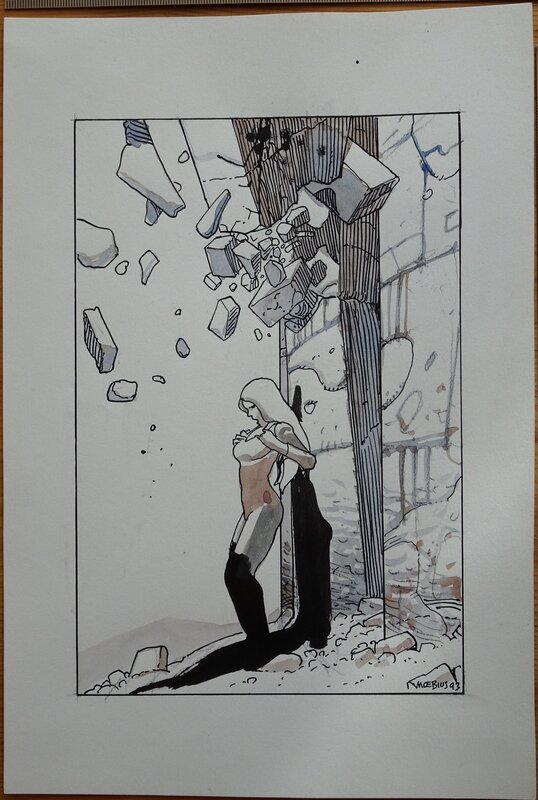 Dessin original par Moebius - Illustration originale