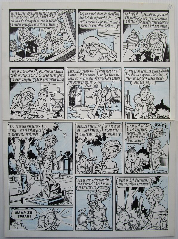 Het brommende brons par Willy Vandersteen - Planche originale