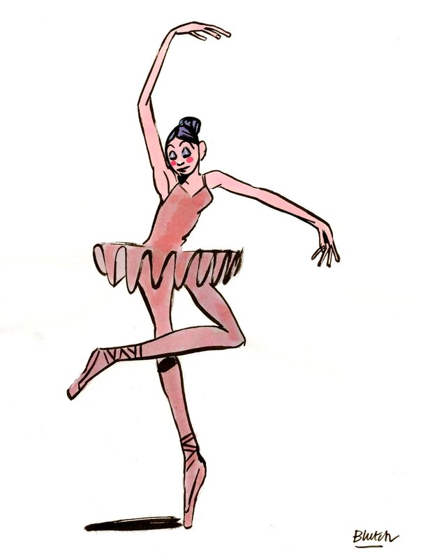 Danseuse by Blutch - Original Illustration
