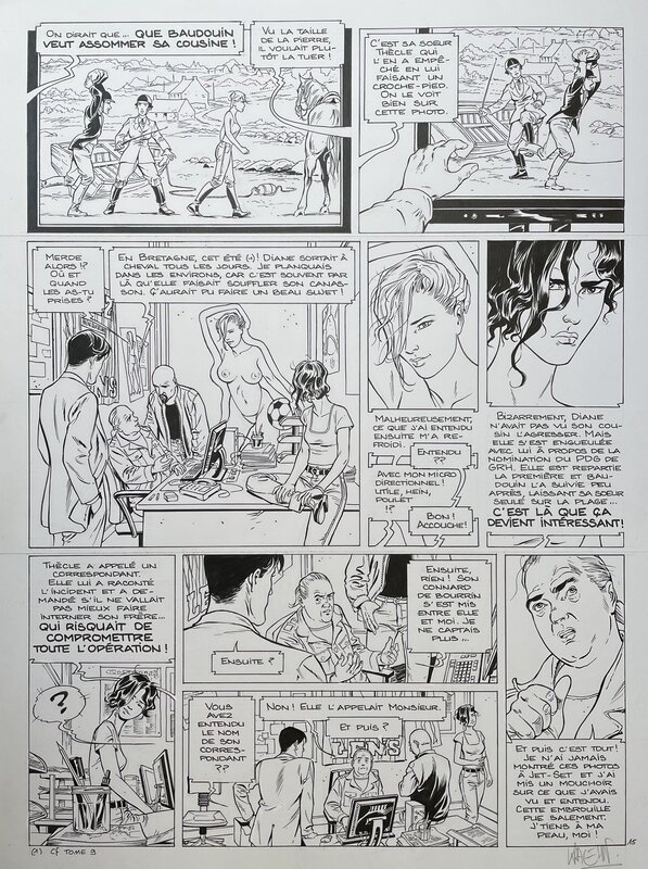 For sale - Jean-Charles Kraehn, Planche originale 15 T10 3Jeu de Dupe - Comic Strip