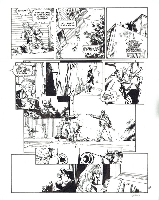 En vente - Black Op T4 P27 par Hugues Labiano - Planche originale