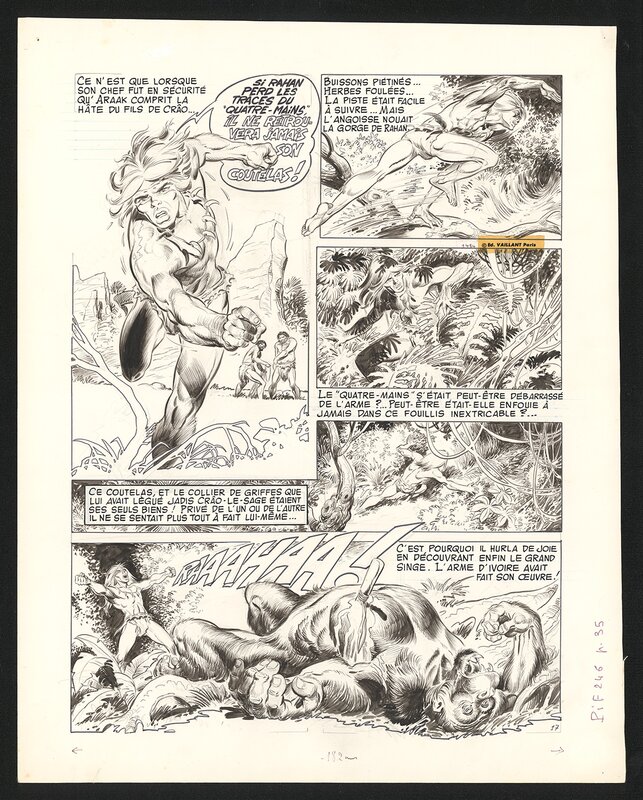 Rahan par André Chéret - Planche originale